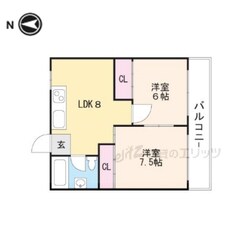 山崎第７マンションの物件間取画像